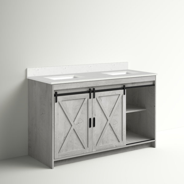 Sand & Stable Jillian 54" Double Bathroom Vanity Set & Reviews | Wayfair